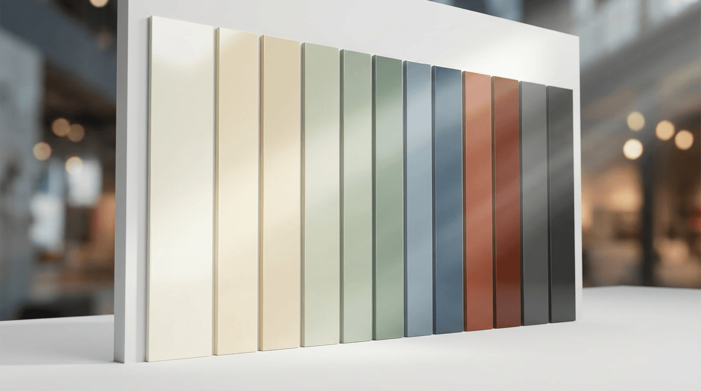 Kitchen wrap colour and finish samples